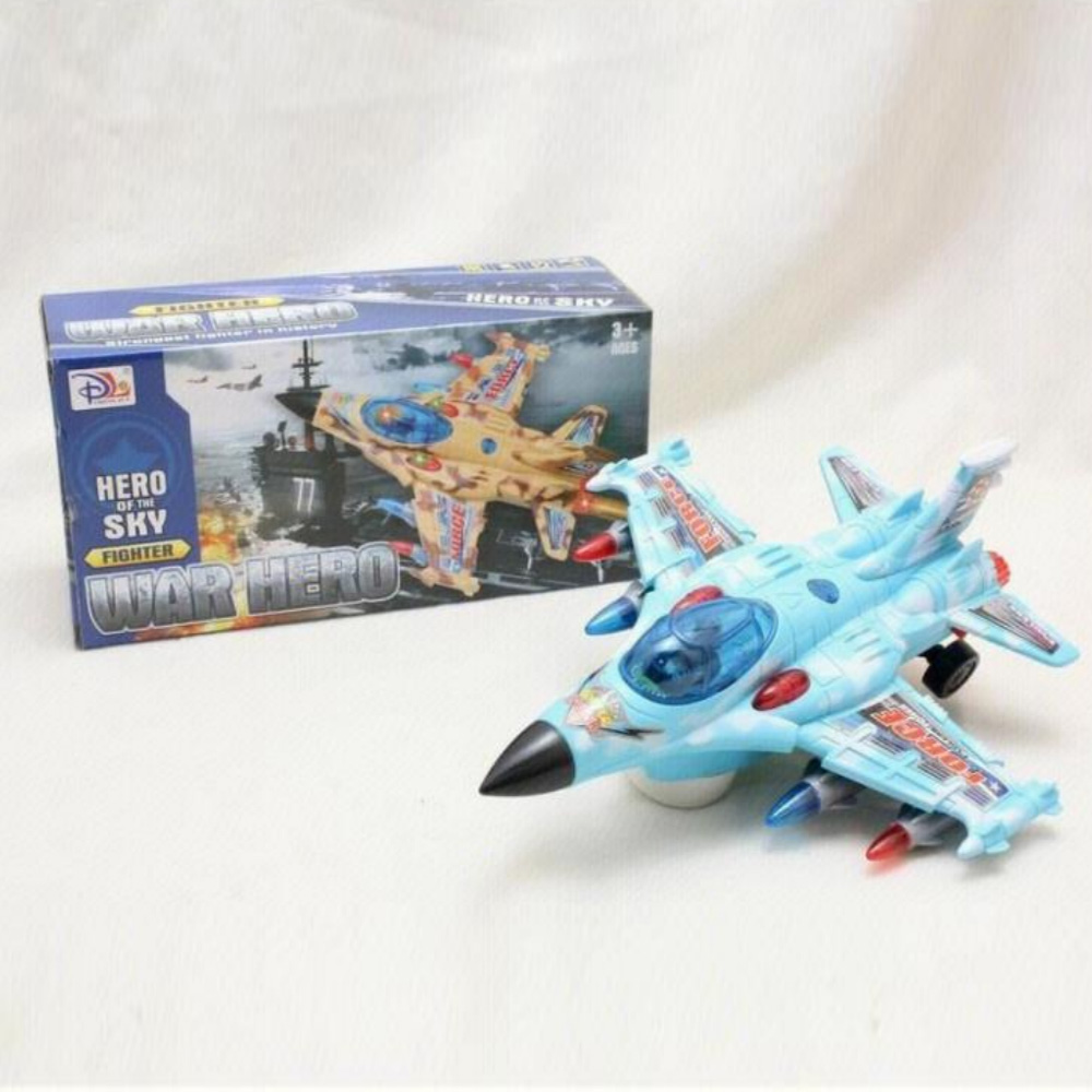 Camouflage lighting, music, universal electric fighter jet
